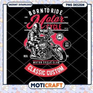 Motorcycle PNG Design Classic Custom