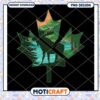 Moose in Maple Leaf PNG Design