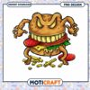 Monster Burger PNG Design