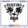 Miami Surfing PNG Design