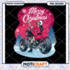Merry Christmas Biker Girl PNG Design for Instant Download