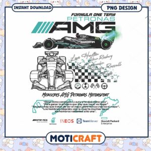 Mercedes AMG Petronas F1 PNG Design