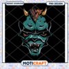 Menacing Demon Face PNG Design for Instant Download Art