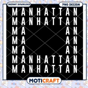 Manhattan PNG Design Instant Download