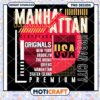 Manhattan Urban City Clothing PNG Design