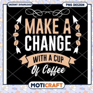 Make A Change With Coffee PNG