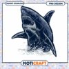 Majestic Shark PNG Design for Instant Download Artwork
