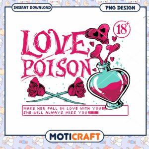 Love Poison PNG Design Instant Download