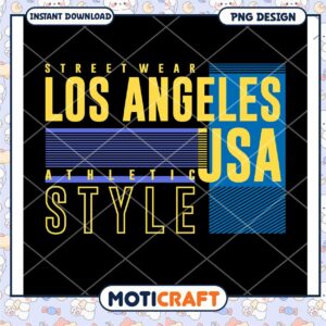 Los Angeles Streetwear PNG Design