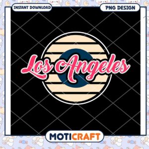 Los Angeles PNG Design Instant Download