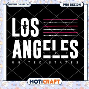 Los Angeles PNG Design Instant Download