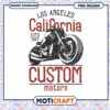 Los Angeles Custom Motorcycle PNG Design