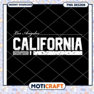 Los Angeles California Vintage Style PNG Instant Download