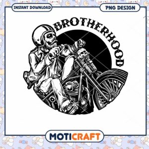 Skull Rider Brotherhood PNG Design