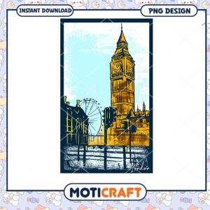 London Big Ben PNG Design