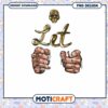Let Your Hands Do the Talking PNG Retro Design Download