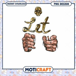 Let Your Hands Do the Talking PNG Retro Design Download