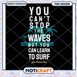 Learn to Surf PNG Quote Design