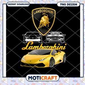 Lamborghini PNG Design Instant Download