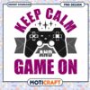 Keep Calm and Game On PNG Design