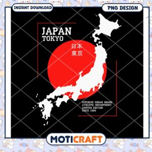 Japan Tokyo Map PNG Design Download