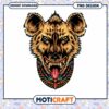 Hyena Head PNG Design, Tribal Art