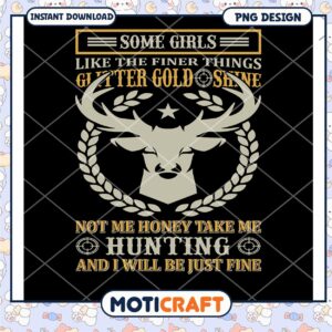 Hunting Girls PNG Design Instant Download