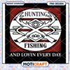 Hunting Fishing PNG Design