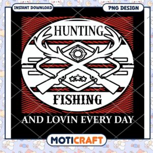 Hunting Fishing PNG Design