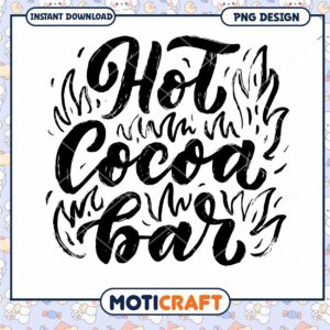 Hot Cocoa Bar PNG Design