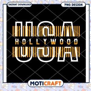 Hollywood PNG Design Instant Download