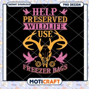 Help Preserve Wildlife PNG Design