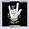 Heavy Metal Hand PNG Design