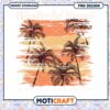 Hawaiian Sunset Palm Trees PNG