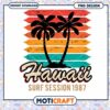 Hawaii Surf Session 1987 Retro PNG Tropical Design Download