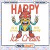 Happy Ice Cream PNG Design