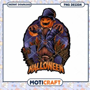 Halloween Scarecrow PNG Design