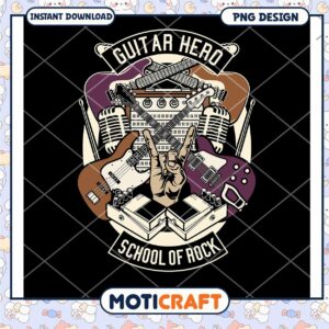 Guitar Hero School of Rock PNG Design