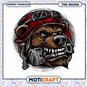 Grizzly Bear Mechanic PNG Design