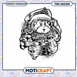 Guinea Pig Astronaut PNG Design