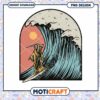 Grim Reaper Surfing PNG Design