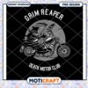 Grim Reaper Motorcycle PNG Design