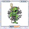 Green Cartoon Monster PNG Design for Instant Download Art