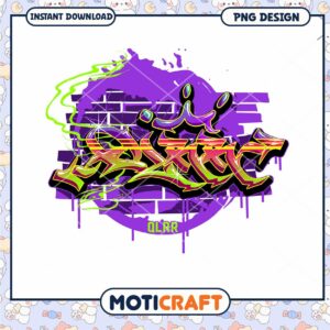 Graffiti Style PNG Design Instant Download
