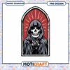 Gothic Skull PNG Design for Instant Download Crafts