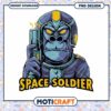 Gorilla Space Soldier PNG Design