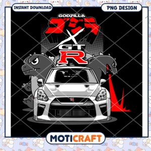 Godzilla GT R PNG Design