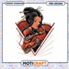 Geisha Dragon PNG Design Instant Download