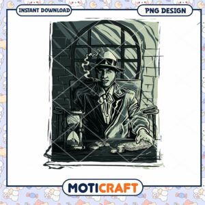 Gangster PNG Design Instant Download