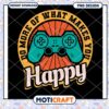 Gamer Happy PNG Design Download